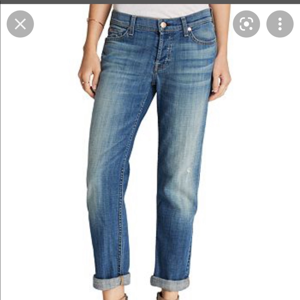 7 for all mankind Josefina Skinny Boyfriend Jeans -26- NWOT 💙